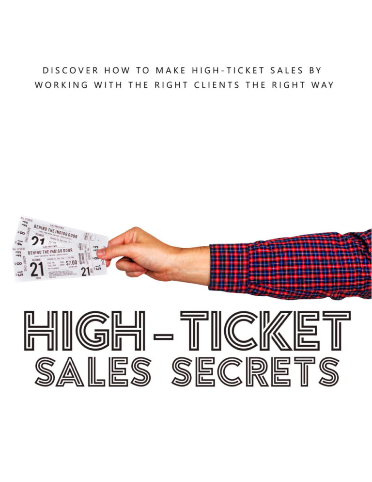 High Ticket Sales Secrets PDF Download – Unknown Author