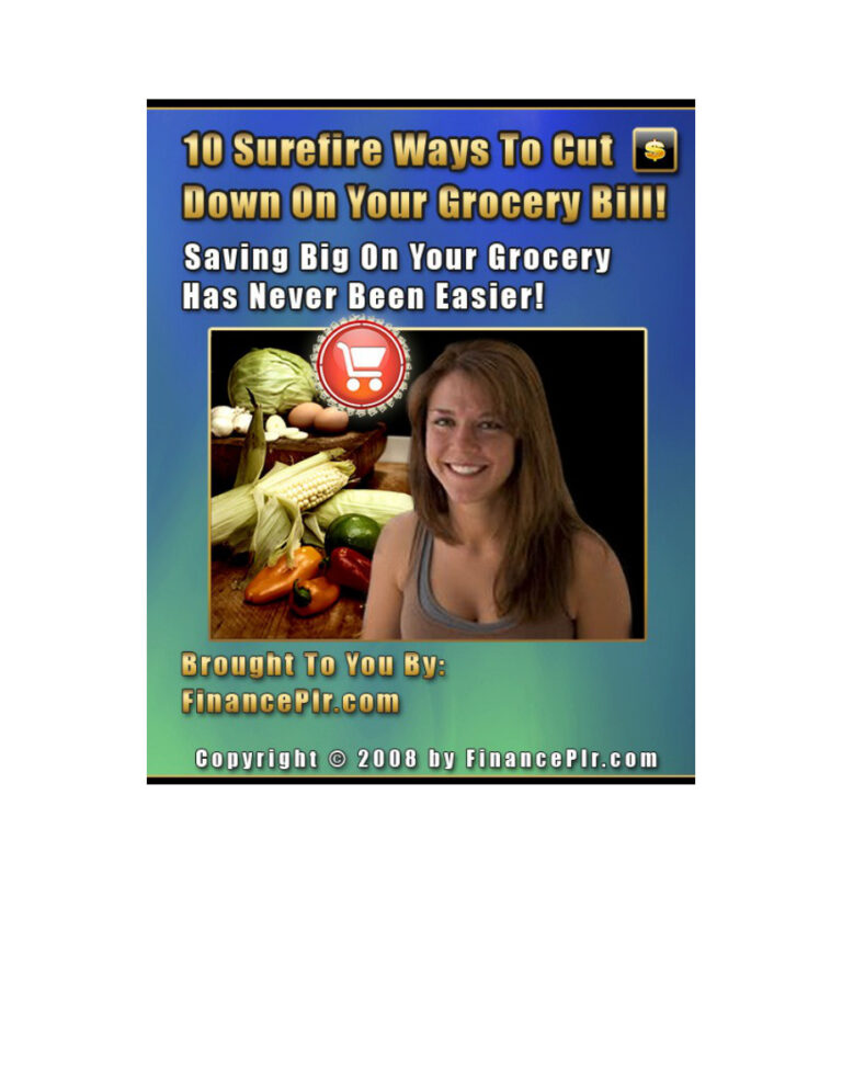 68d77d976dc09 10 surefire ways to cut down on your grocery bill Kitap Kapağı