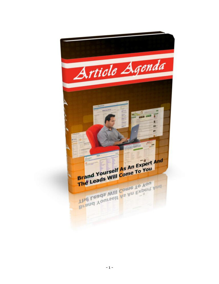 Article Agenda PDF Download – Unknown Author