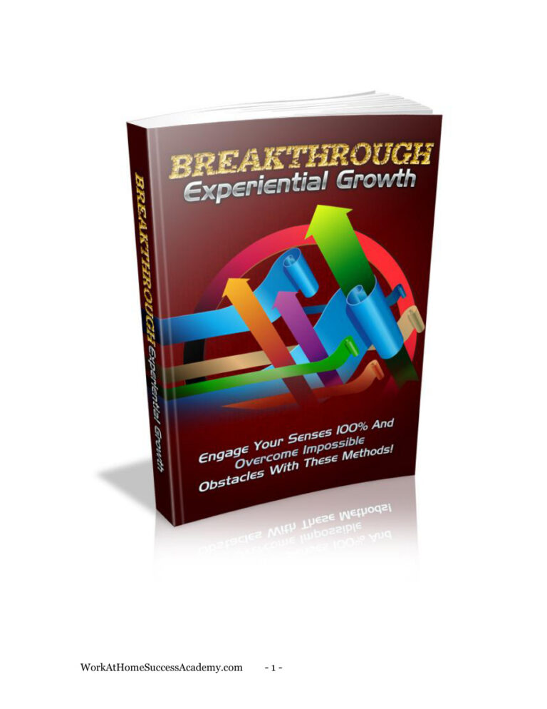 Breakthrough Experiential Growth PDF Download – Unknown Author