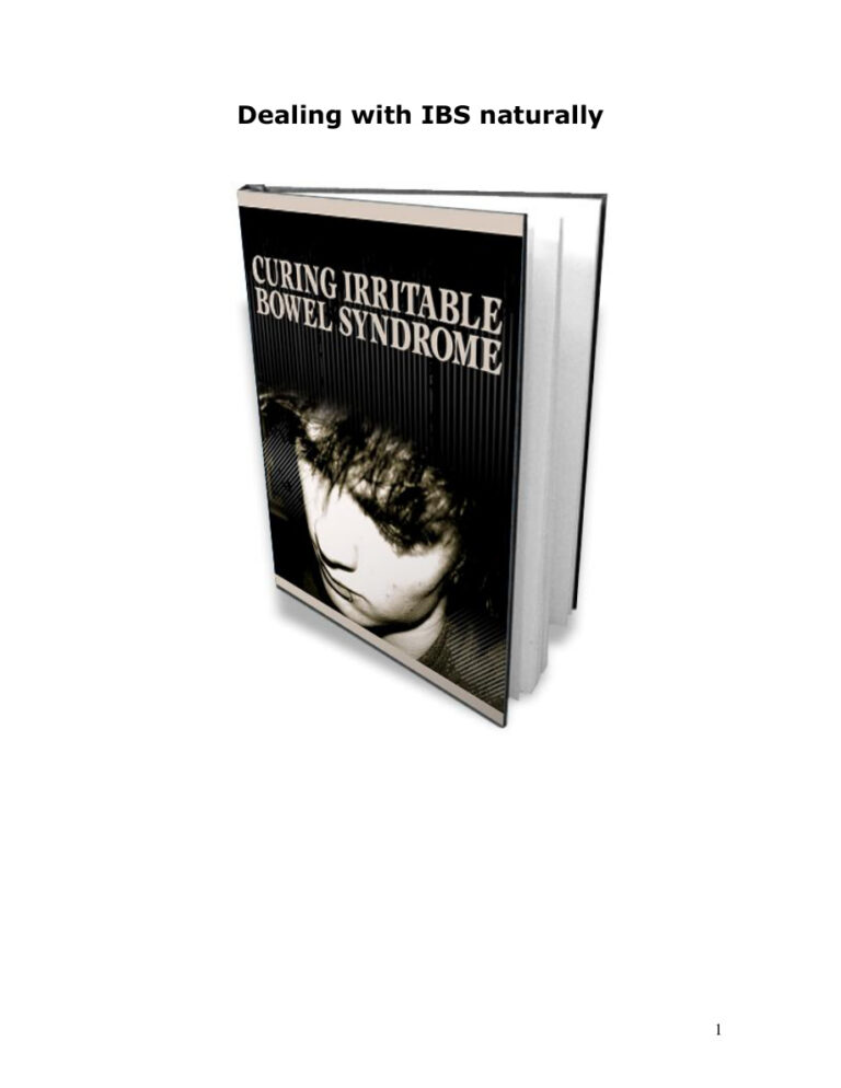 Curing Irritable Bowel Syndrome PDF Download – Unknown Author