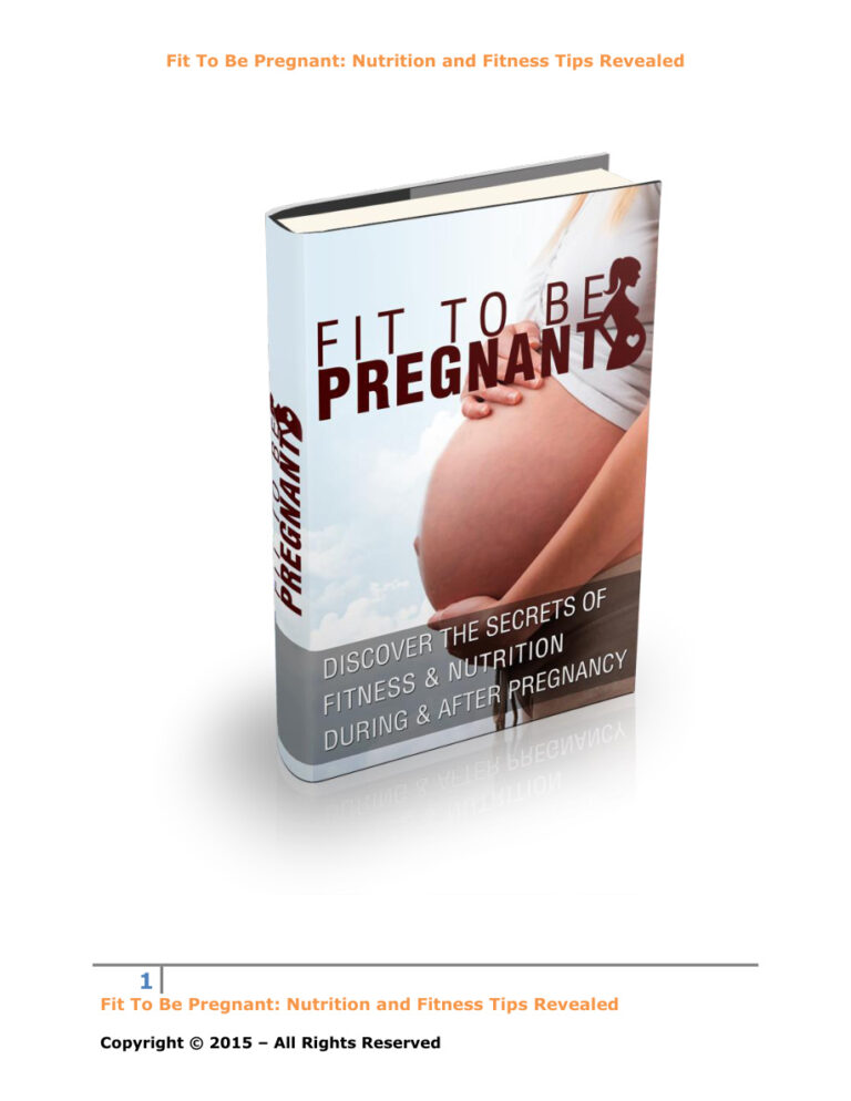 Fit to be Pregnant PDF Download – Unknown Author