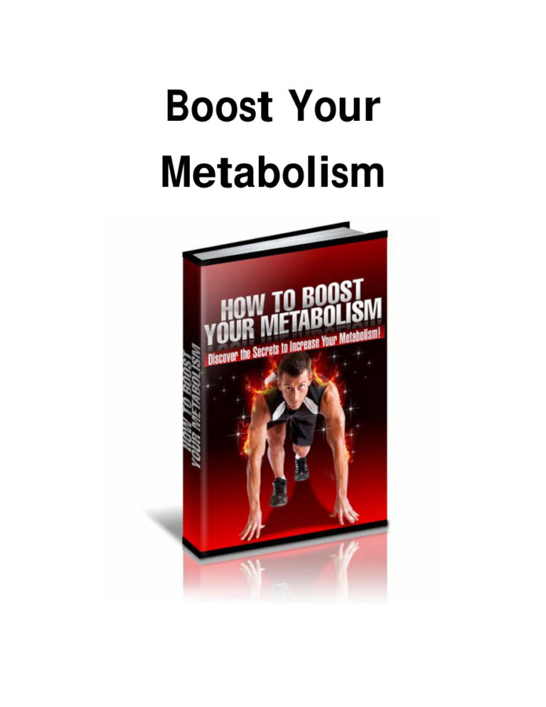 Boost Your Metabolism PDF Download – Unknown Author