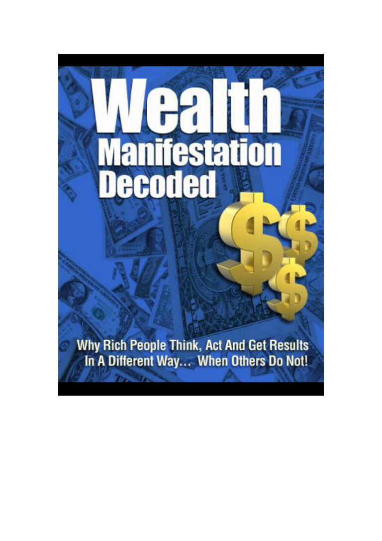 Wealth Manifestation Decoded PDF Download – Unknown Author