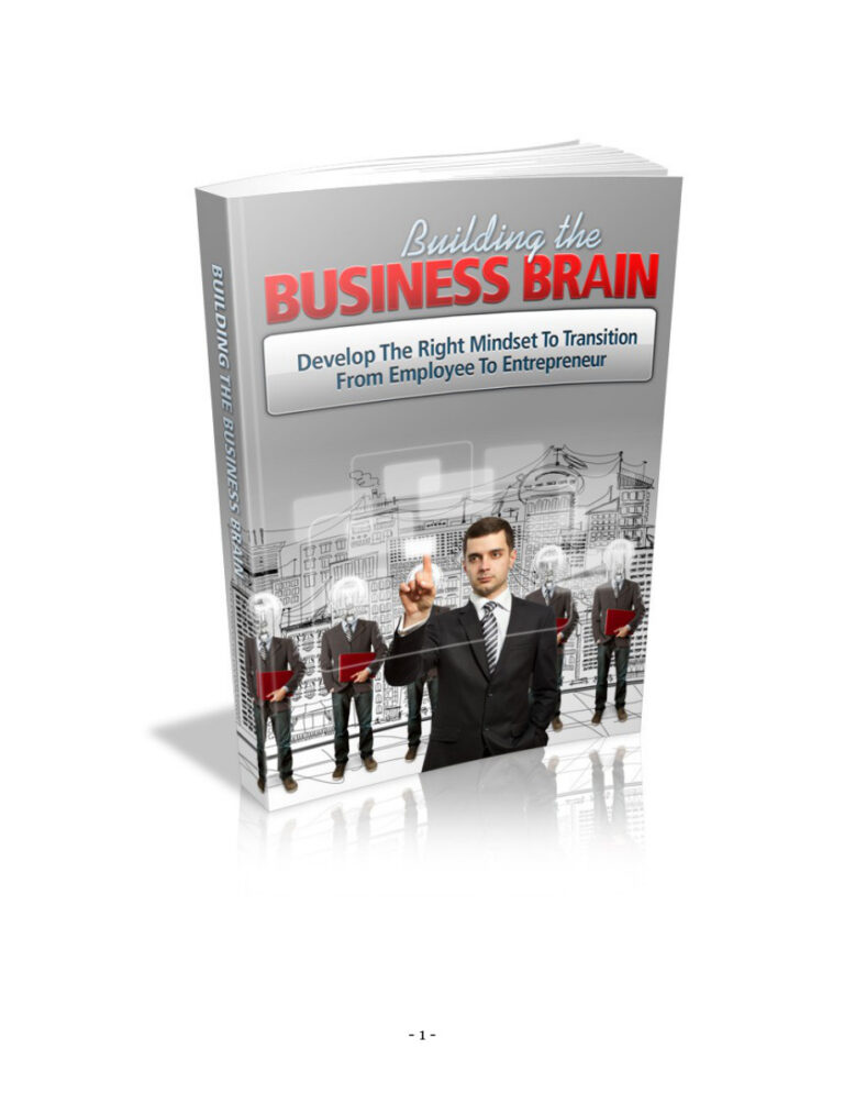 Building the Business Brain PDF Download – Unknown Author