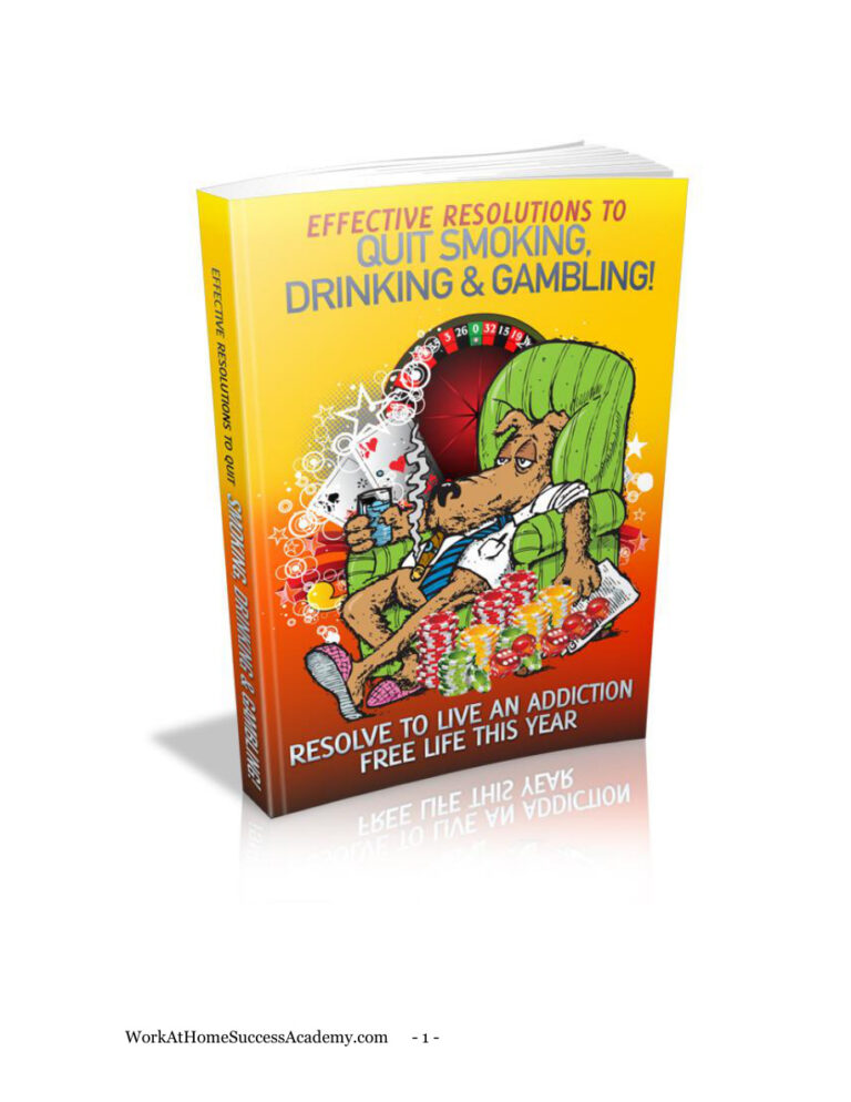 Effective Resolutions to Quit Smoking, Drinking, and Gambling PDF Download – Unknown Author