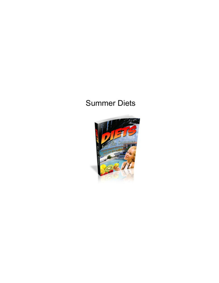 Diets for the Summer PDF Download – Unknown Author