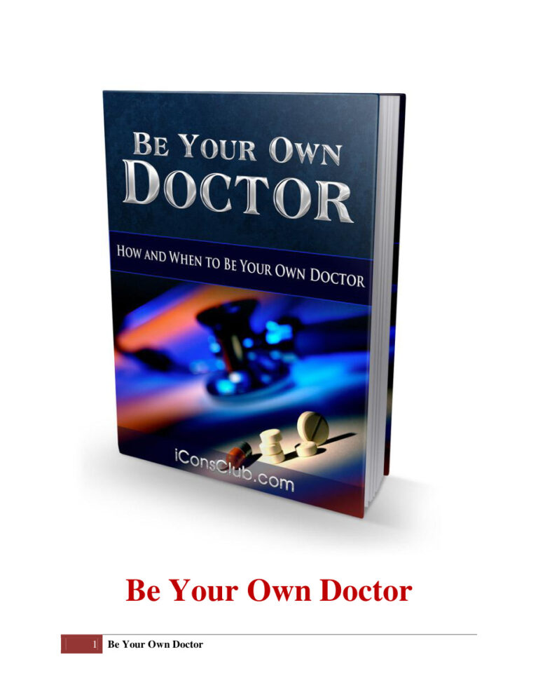 Be Your Own Doctor PDF Download – Unknown Author