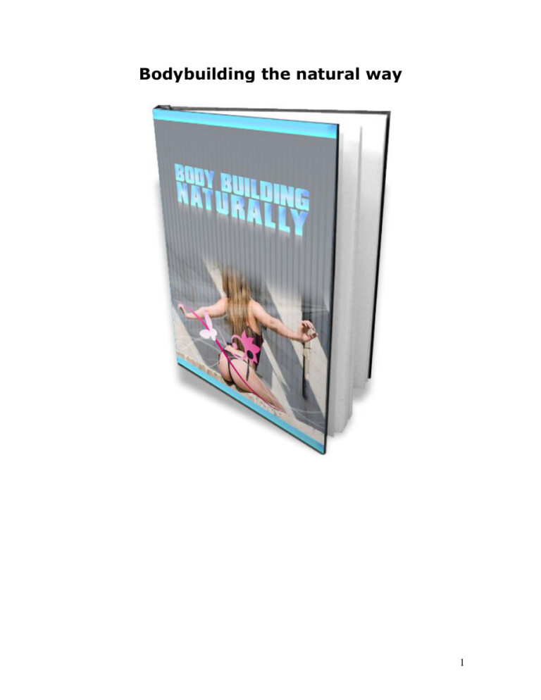 Bodybuilding Naturally PDF Download – Unknown Author