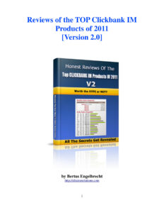 68ecf504185ef clickbank reviews reviews of the top clickbank im products of 2011 Kitap Kapağı