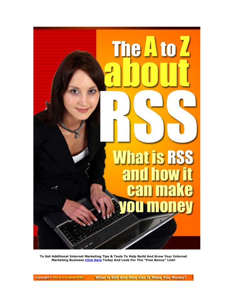 The A to Z about RSS PDF Download – Unknown Author