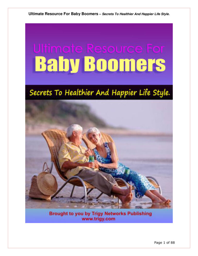 Ultimate Resource for Baby Boomers PDF Download – Unknown Author