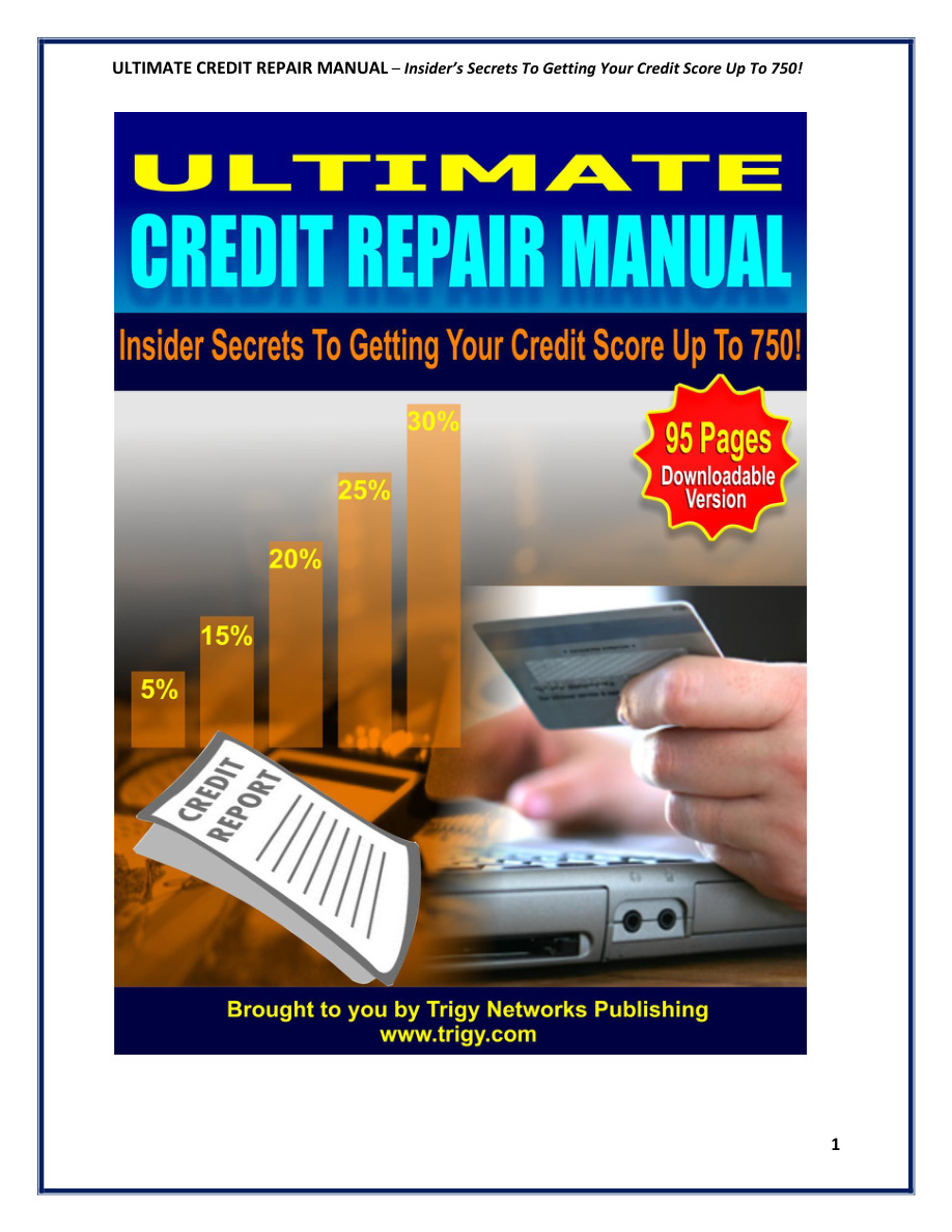 Ultimate Credit Repair Manual PDF Download