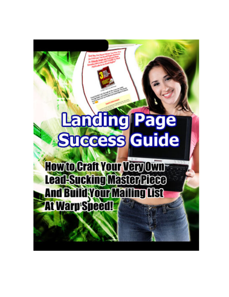 Landing Page Success Guide PDF Download – Unknown Author