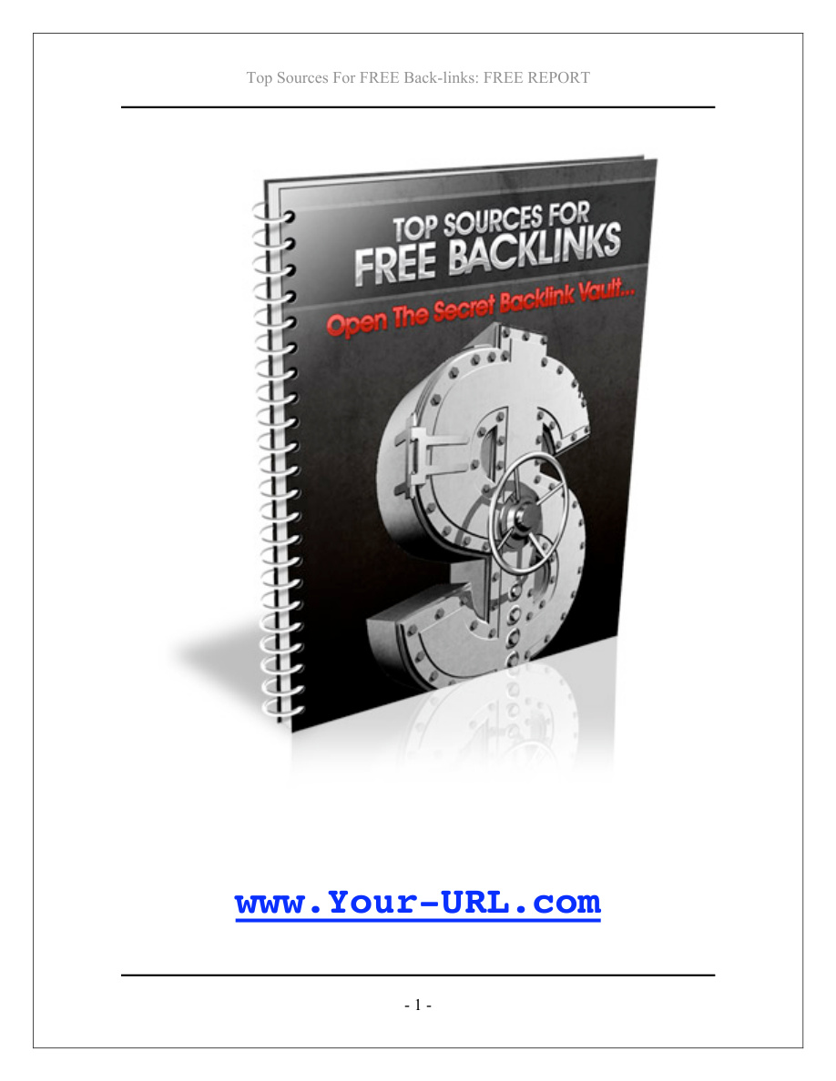 Top Sources for Free Backlinks PDF Download