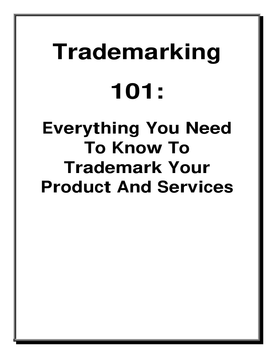 Trademarking 101 PDF Download