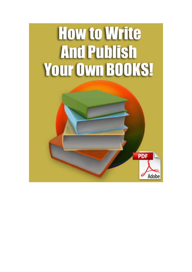 How to Write and Publish Your Own Books PDF Download – Unknown Author
