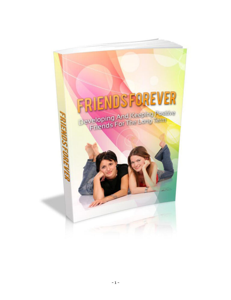 Friends Forever PDF Download – Unknown Author