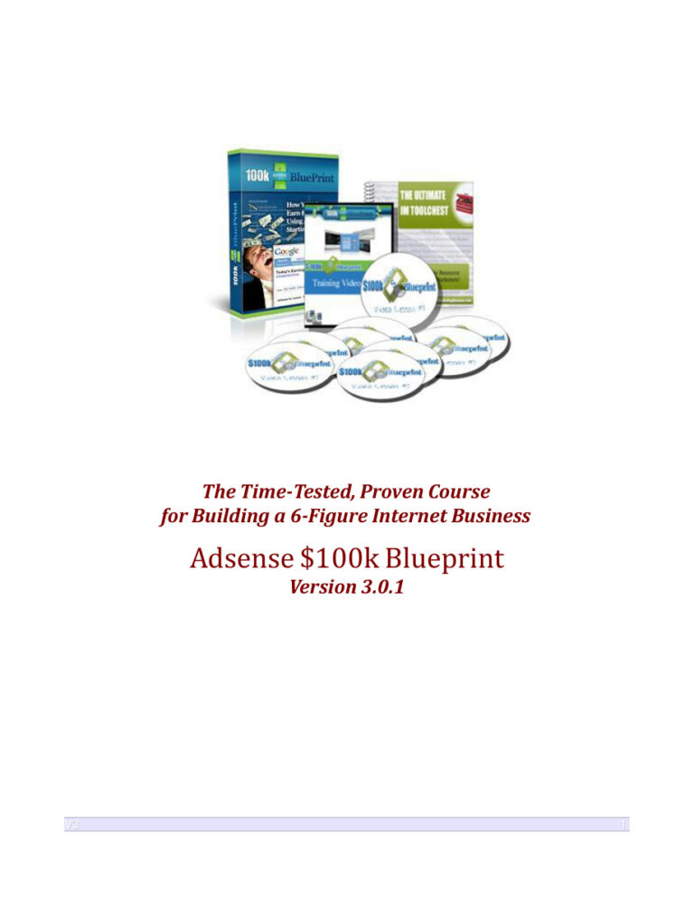 Adsense 100k Blueprint PDF Download – Unknown Author