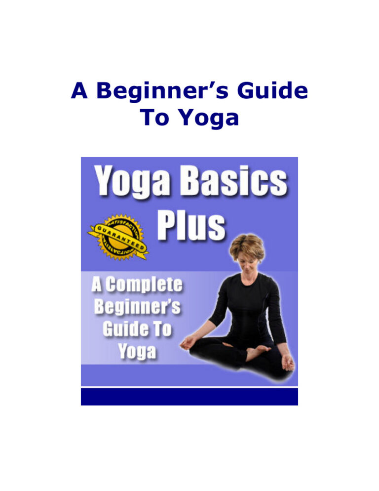 A Beginner’s Guide to Yoga PDF Download – Unknown Author