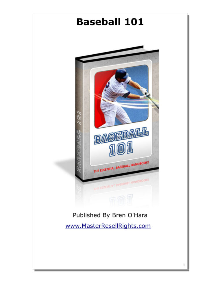 6919d0f5229be baseball 101 the essential baseball handbook Kitap Kapağı