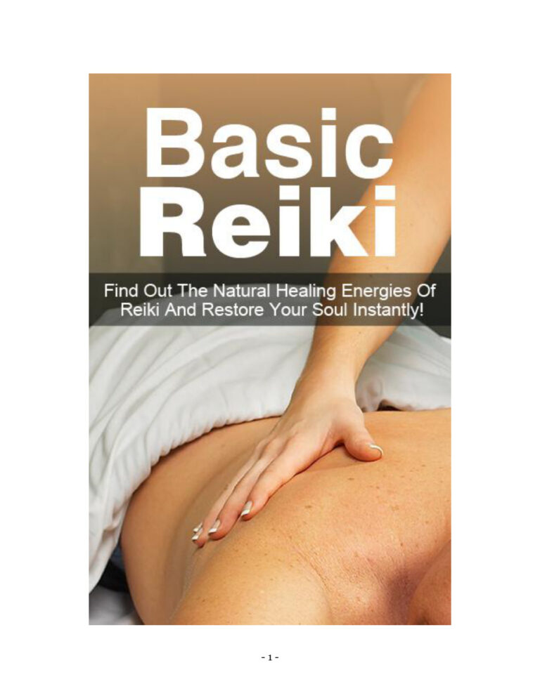 Basic Reiki PDF Download – Unknown Author