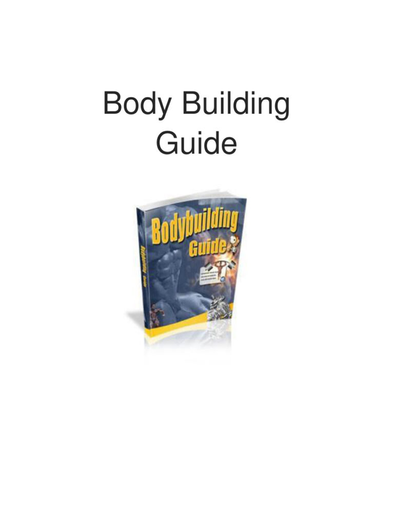 Body Building Guide PDF Download – Unknown Author