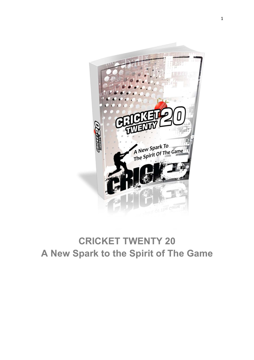 Cricket Twenty-20 PDF Download