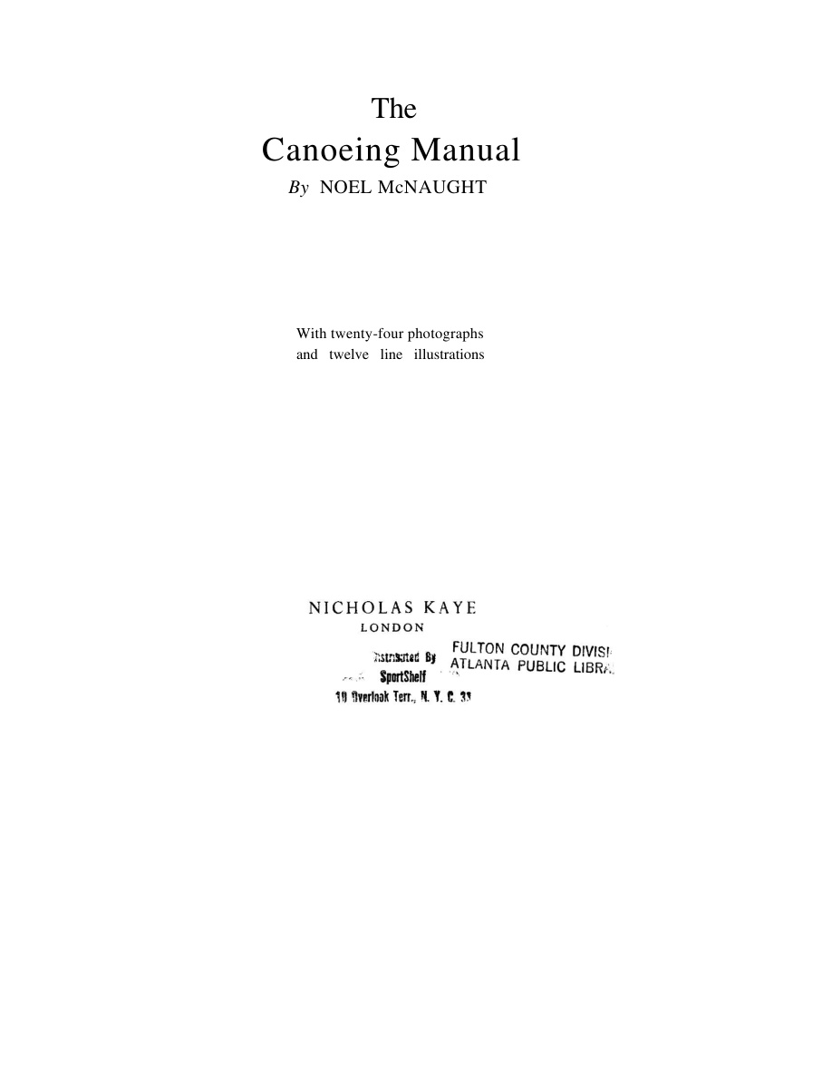 The Canoeing Manual PDF Download