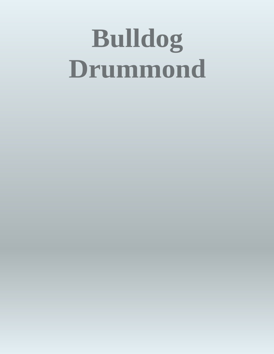 Bulldog Drummond PDF Download