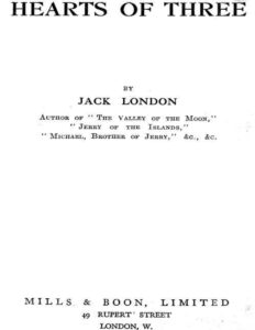 6930375313fa3 hearts of three by jack london Kitap Kapağı
