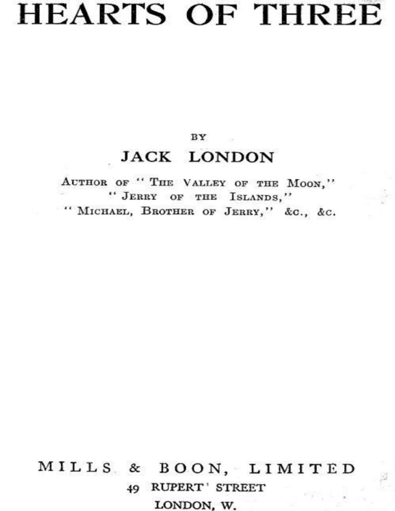 6930375313fa3 hearts of three by jack london Kitap Kapağı