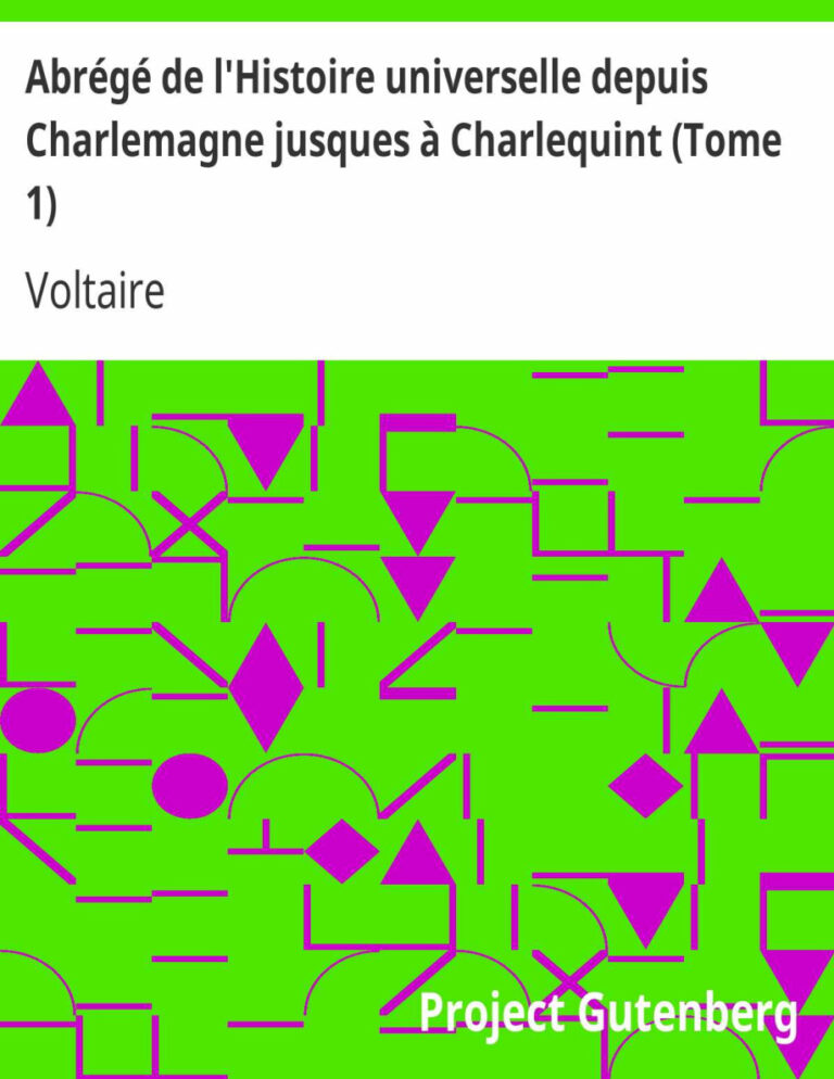 Abrégé de l’histoire universelle PDF Download – Voltaire
