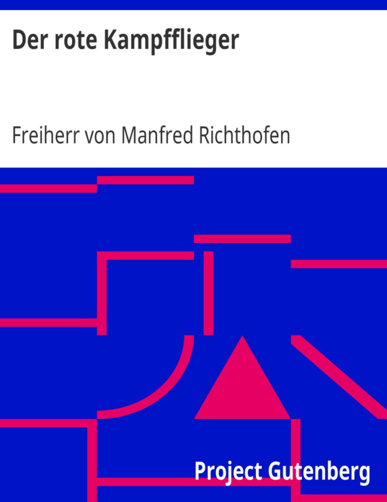 Der rote Kampfflieger PDF Download – Manfred von Richthofen