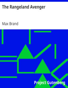 6939afc314058 the rangeland avenger by max brand Kitap Kapağı