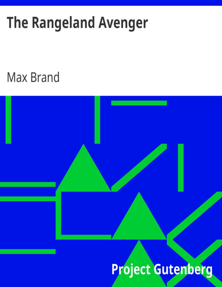 6939afc314058 the rangeland avenger by max brand Kitap Kapağı