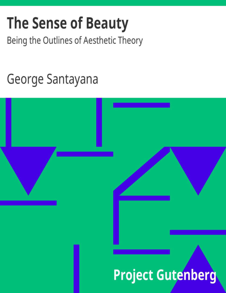 The Sense of Beauty PDF Download – George Santayana