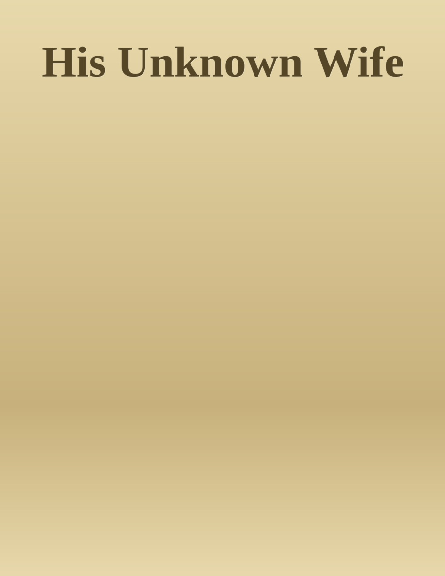 His Unknown Wife PDF Download