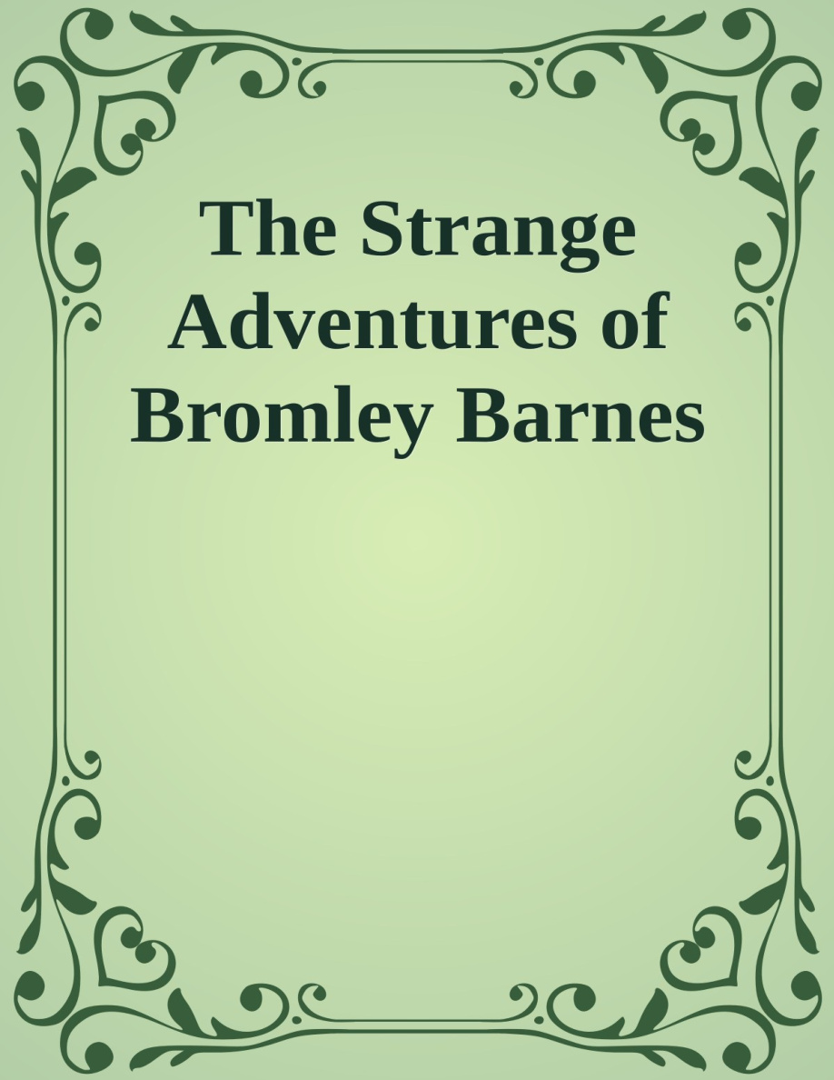 The Strange Adventures of Bromley Barnes PDF Download