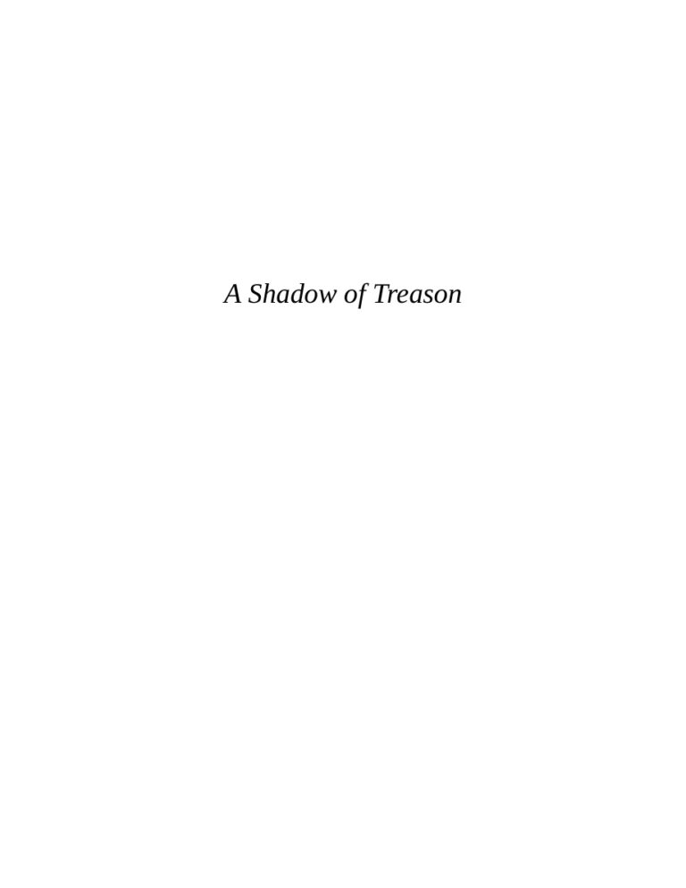A Shadow of Treason Tricia Goyer Kitap Kapağı