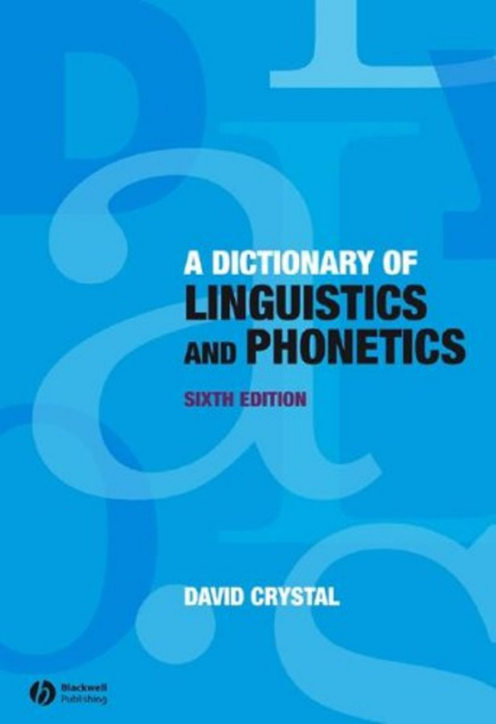 A dictionary of linguistics and phonetics by David Crystal z lib Kitap Kapağı