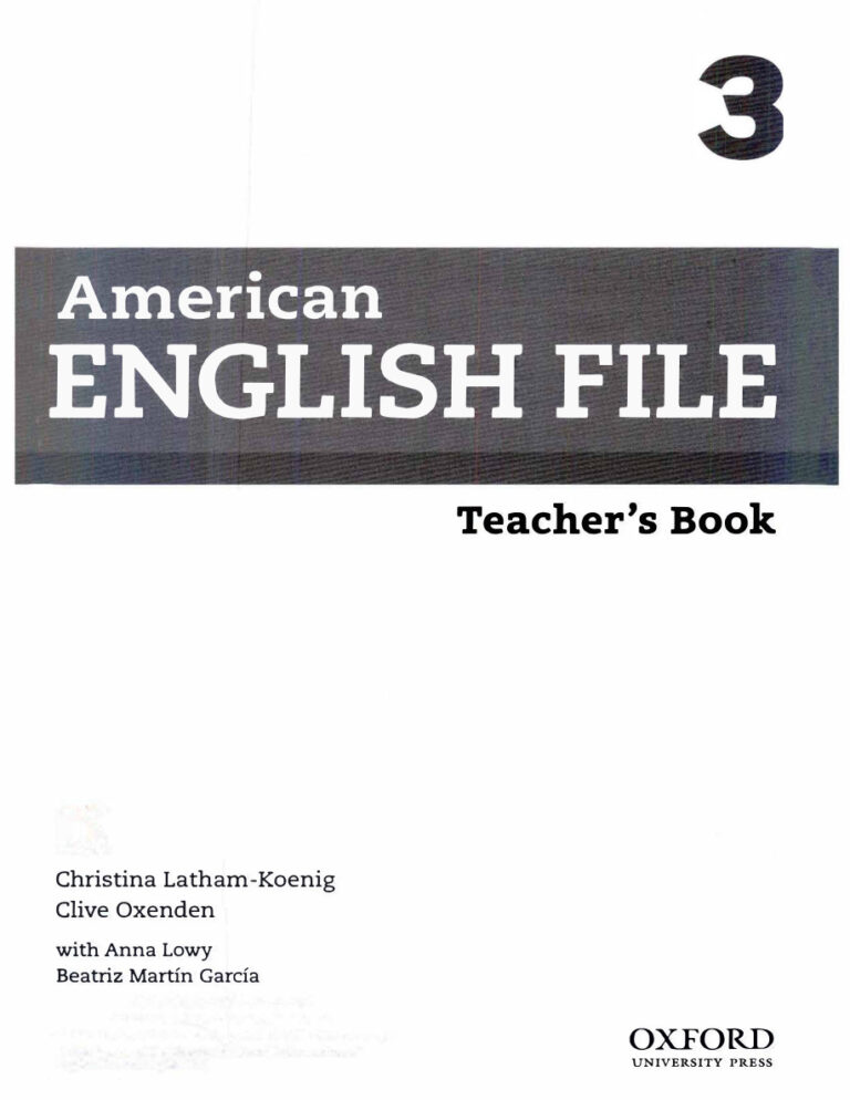 American English File 3 2nd Edition Teacher's Book Kitap Kapağı