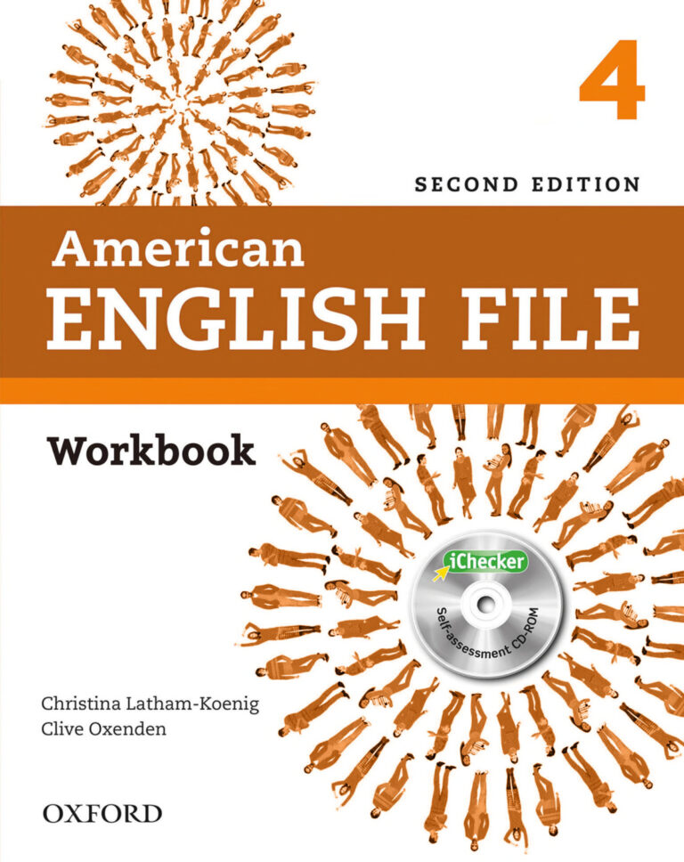 American English file 2ed 4 Workbook Kitap Kapağı