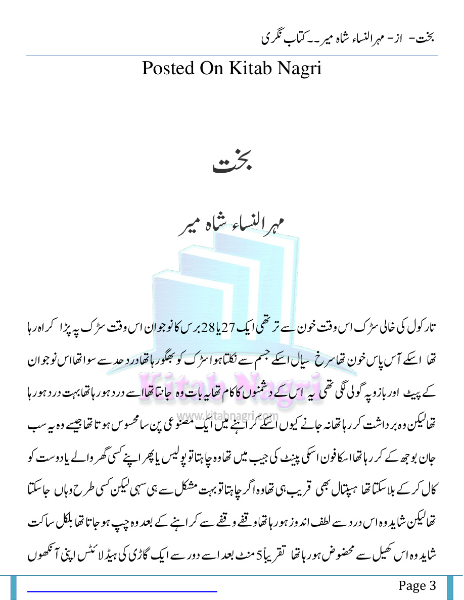 Bakht PDF Download