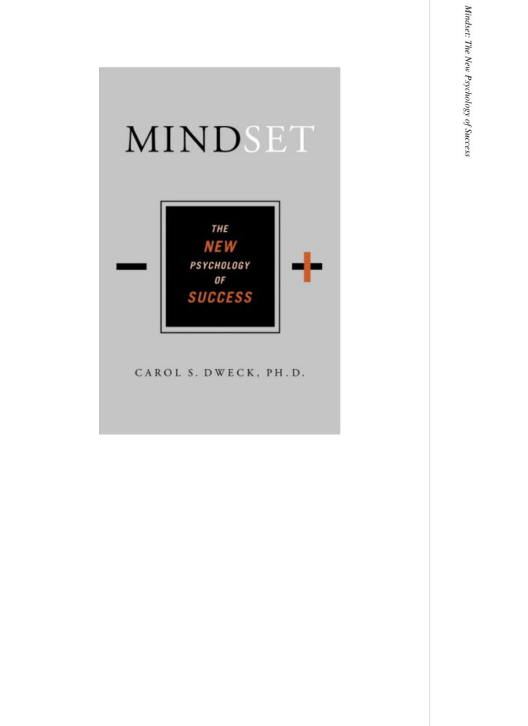 Mindset: The New Psychology of Success PDF – Carol Dweck