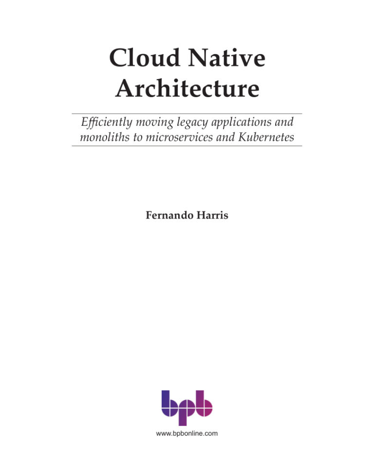 Cloud Native Architecture PDF – Fernando Harris