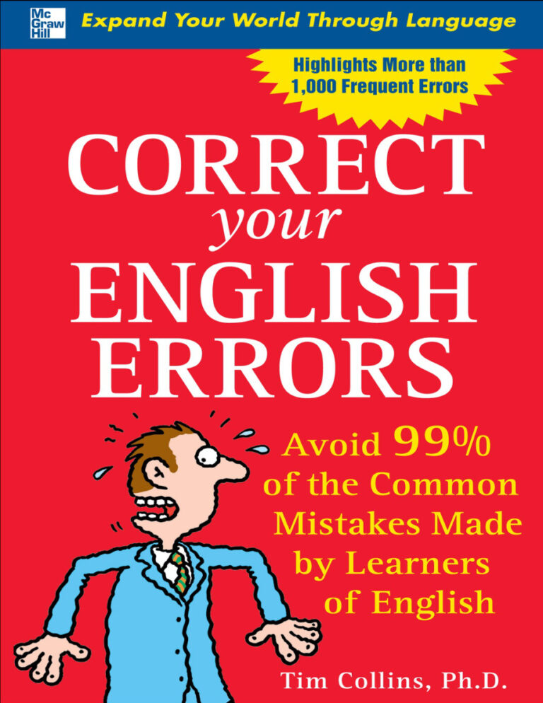 Correct Your English Errors, first edition Kitap Kapağı