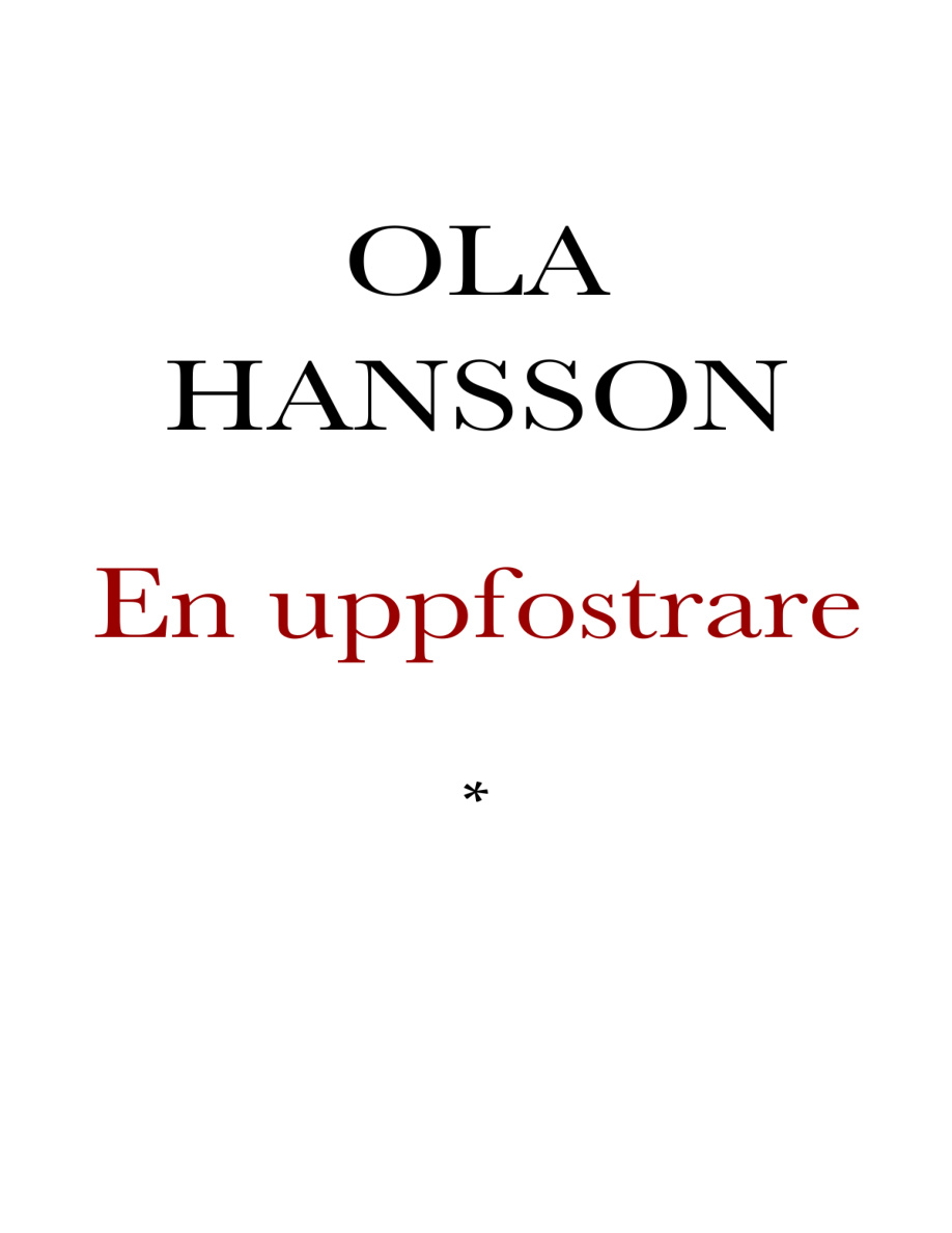 En uppfostrare PDF Download