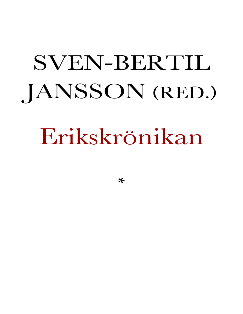 Erikskrönikan PDF Download