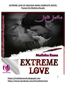 Extreme Love انتہائی محبت Urdu Edition Malisha Rana Kitap Kapağı